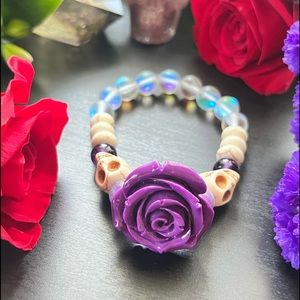 Sugar Skull Crystal Bracelet